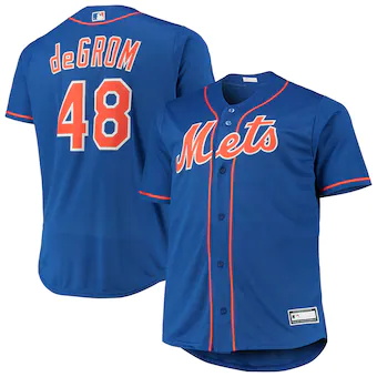 mens jacob degrom royal new york mets big and tall replica 